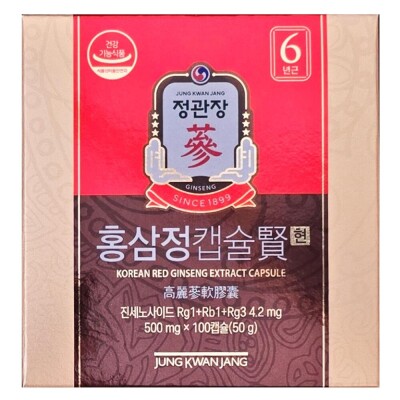 CKJ Red Ginseng Capsule Hyun (500mg x 100ct)