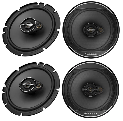 4x Pioneer 6.5" 3-Way 640 Watts Max Power Car Audio Coaxial Speakers 2 Pair