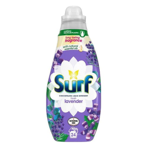 Surf Fresh Lavender Scent Concentrated Liquid Laundry Detergent 648ml 24 Washes