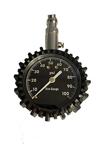Accurate Tire Pressure Gauge - (0-100 PSI) Heavy Duty Large 2 Inch Easy to Read Glow in Dark Gauge Low - High Premium Air Pressure Gauge Tire Gauge for SUV and Trucks