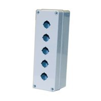 LED Andon 22mm Polycarbonate Enclosure, Light Gray, 5 Hole