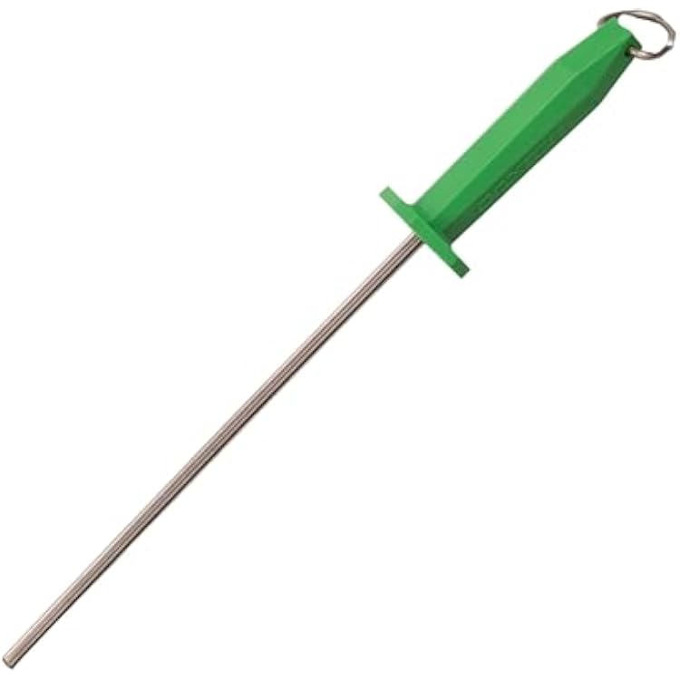 Dexter-Russell 10-Inch No Work Steel, Smooth | NWSS-10 | Ergonomic Polypropylene Handle | Razor Sharp Edge Maintenance for Kitchen Knives | Professional-Grade Sharpening Steel