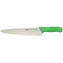 Winco 10" Commercial-Grade Chef's Knife with German Steel Blade, Green