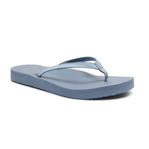 Sanuk Yoga Joy Womens Flip Flops | Yoga Mat Footbed | Sandals for Women | Womens Yoga Sandals | Womens Beach Sandals