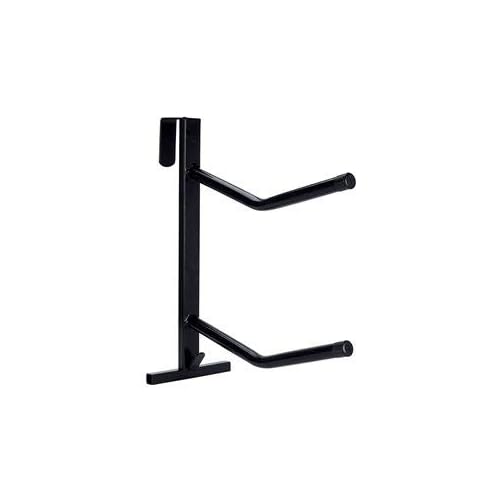 PVC-Coated Double Saddle Rack, Color: Black