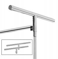 Only Garment Racks Z Rack Cover Supports for Clothes, Modern Silver Aluminum, 72"H x 19.8"W x 5.6"D