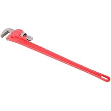 48-inch Pipe Wrench, Heavy-Duty Adjustable Straight Pipe Wrench, Ideal for Plumbers, Reliable & Durable Cast Steel for Long-Lasting Pipe Maintenance (48"/1pcs)
