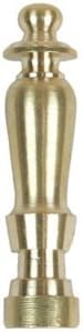 Specialty Hardw 60100 Solid Brass Lamp Finial - Spindle44; 2 in.