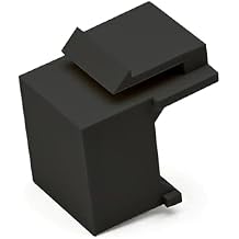 trueCABLE Keystone Insert, Blank, Standard High Density, Black, 50pc