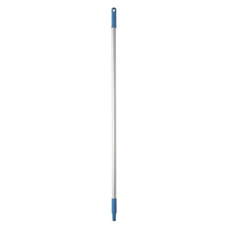 Vikan 50" Color Coded Handle, 1 in Dia, Blue, Aluminum 29583-1 Each