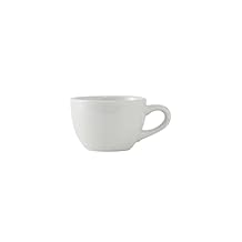 Tuxton China ALF-0752 Cup, 8 oz., 3-3/4" Diameter x 2-1/2"H, Microwave and Dishwasher Safe, Oven Proof, Fully Vitrified, TuxCare, Healthcare, Alaska/Colorado, Porcelain White, Pack of 36