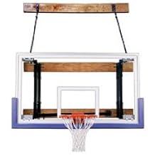 First Team FoldaMount46 Triumph Steel-Glass Side Folding Wall Mounted Basketball System44; Grey