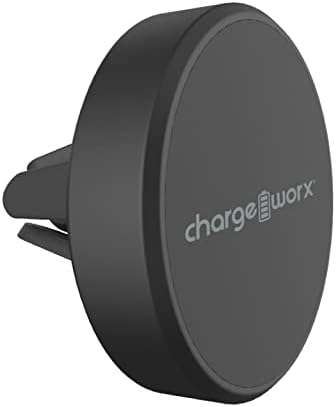 CHARGEWORX Magnetic Car Phone Mount for Air Vent, Universal Magnet Cell Phone Holder with 360 Rotation, Strong Magnetic Vent Mount for iPhone, Samsung & Android, Black