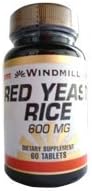 Windmill Red Yeast Rice 600 mg Tabs, 60 ct