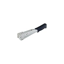 Arrow HT55BL Hammer Tacker, Manual Stapler for Construction and Insulation, Ergonomic Grip Handle, Dual-Capacity Rear-Load Magazine, Fits 1/4, 5/16", or 3/8" Staples, Silver