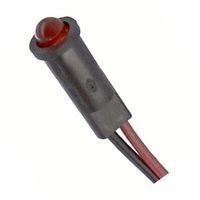 Dialight Panel Mount Indicator, Led, 3.96Mm, Red, 2V - 558-0101-001F
