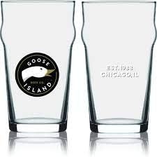 Goose Island Tulip Style Pint Glass