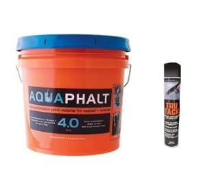 Bundle of Aquaphalt 4.0 Permanent Asphalt Repair & Tru Tack