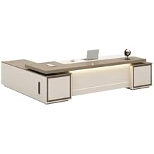 Home Office Desks Boss Desk Office Modern President Supervisor Manager and Chair Large(B)