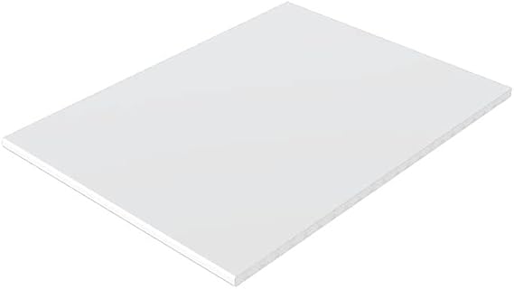 UPVC White Flat Utility Soffit Board Smooth Finish 1m Long Length Moisture Resistant (125mm Wide)