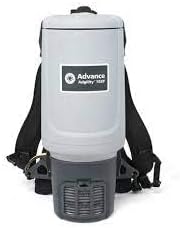 Nilfisk Advance 9060705010 Adgility 10XP Advance Backpack Vacuum; 780 watts; 33 CF/min; 4 Level Filtration; Optional HEPA Filter; 49 Foot Safety Yellow Cord; Includes Tool kit