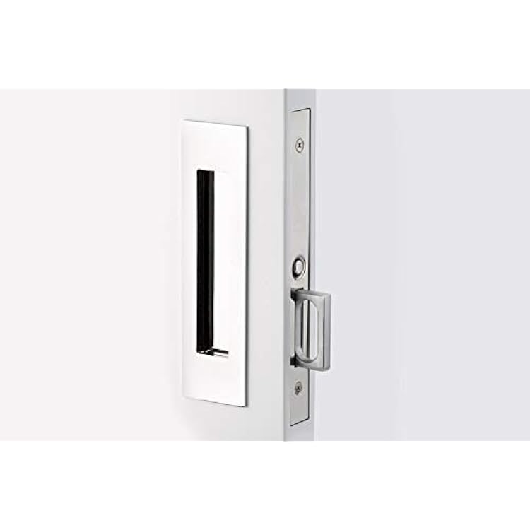 Emtek Pocket Door Mortise - Narrow Modern Rectangular Passage Function Oil Rubbed Bronze