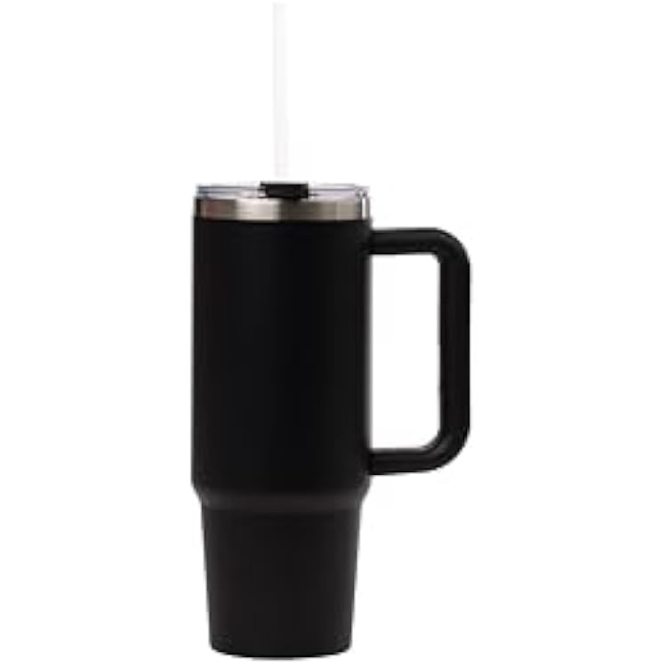 Sip  Sea Cayman 30oz Stainless Steel Tumbler with Handle, Lid & Straw Double Wall Vacuum Insulated Travel Mug