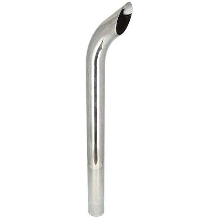 All States Exhaust Stack - 3-34 x 48 Curved Chrome