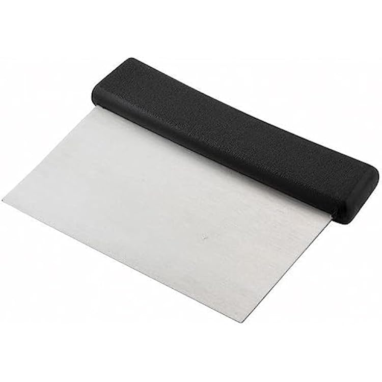 Winco Plastic Handle Winware Stainless Steel Dough Scraper 6 x 3 inches, 1 Count Pack of 1