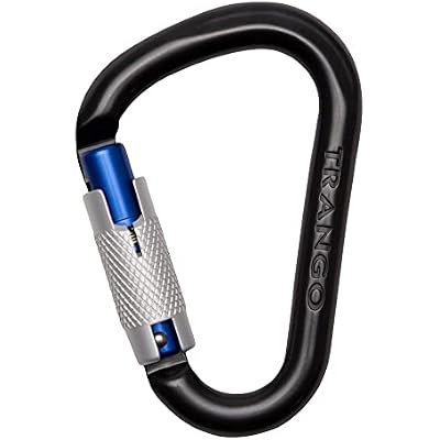 TRANGO Regulock HMS Locking Carbiner Screwlock, Autolock, Triple Lock, 112mm | Rock Climbing Protection