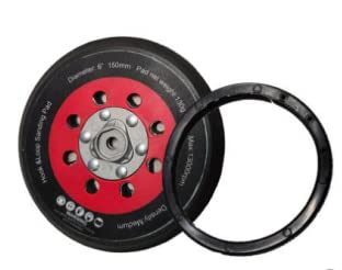 6-Inch DA Polisher & Sander Pad - Hook & Loop Face - Random Orbital Backing Plate...