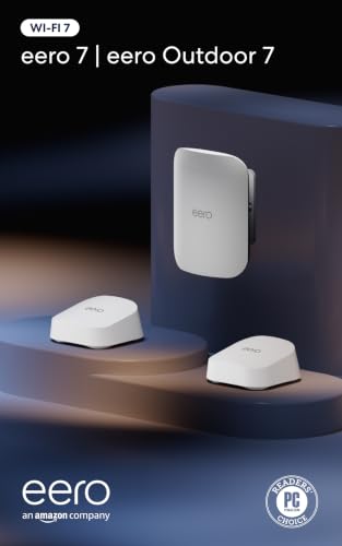 Amazon eero 7 (2-pack) with Amazon eero Outdoor 7 (1-pack) mesh wifi system