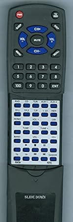 Replacement Remote for Rotel RR-AT94, RA1062, RA1520, RC1550