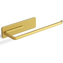 Heavy-Duty Magnetic Paper Towel Holder Fits Jumbo Rolls, Gold, Suitable for Kitchens, RVs, Washing Machines, BBQ Carts