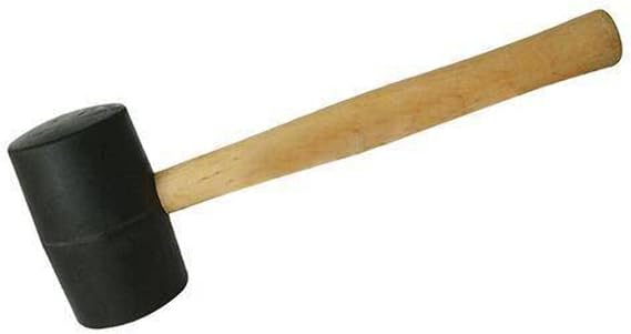 Silverline Black Rubber Mallet 16 oz (454g) (HA72)