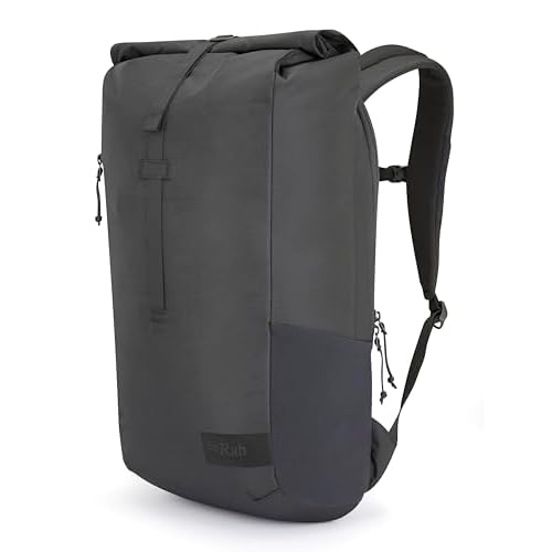 Rab Depot 25-Liter Daypack - Backpack with Laptop Sleeve for Travel, Commuting, Hiking - Black - 25-Liter