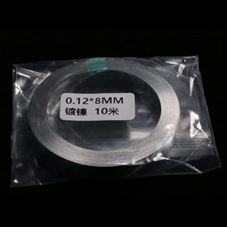Replacement Part For 100cm Nickel-plated Steel Strip 0.12x8mm 0.15x8mm For DH20 PRO Pulse Spot Welder Cement Parts - Color: 0.12x8mm