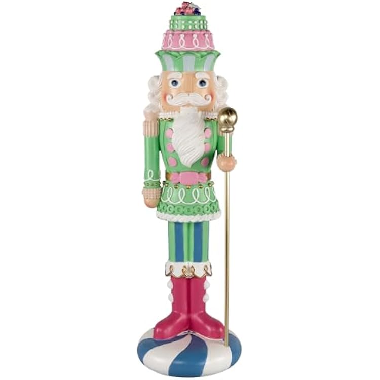 Northlight Pastel Christmas Candy Nutcracker King - 21.75 - Green