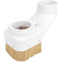 Hyuduo CNC Dust Shoe, 100mm Diameter ABS Spindle Dust Collector with Detachable Brush, for CNC Router Engraving Machine Woodworking Collection