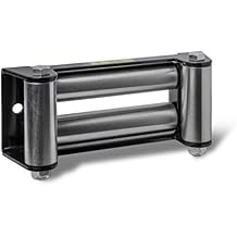 Hi-Gear 4 Way Winch Roller Fairlead - 10 Universal Mount -Cable Guide Heavy Duty Nut Disassembly 10in SUV Truck F150 8000 1000 12000lbs 14000 16000
