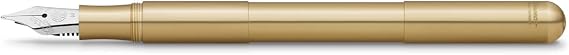 Kaweco SUPRA Fountain Pen Brass I Exclusive Fountain Pen for Ink Cartridges Including Retro Metal Box I Fountain Pen 16.5 cm I Nib: F (Fine)