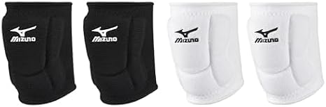 Mizuno LR6 Volleyball Kneepad, Black, Medium LR6 Volleyball Kneepad, White, Medium