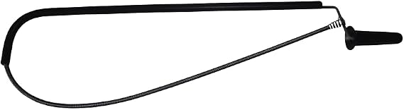 Edward Tools 3-Foot Toilet Auger 3/8" Heavy-Duty Steel Cable with Vinyl Safety Guide PP Handle for Non-Slip Grip Flexible Plumbing Snake for Toilet Clogs and Blocked Drains