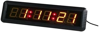 14"x4"x1.5" Digital LED Wall Clock Countdown/up and Stopwatch Function IR Remote Control