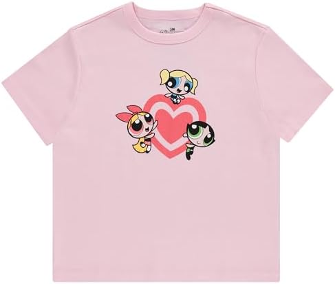 Ladies Powerpuff Girls Ribbed T-Shirt - Powerpuff Fitted Ribbed T-Shirt - Blossom Bubble and Buttercup Shirt