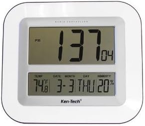 Sonnet T-4680 Atomic LCD WALL Clock with Temperature Date Humidity
