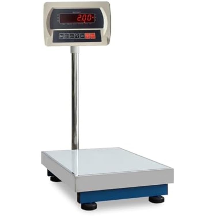 Computing Postal Scale,660lb Floor Platform Digital Scale with LED Display,Computing Digital Floor Scale for Packages Luggage WeighingSize:150kg100g countertop 15.7  19.6in
