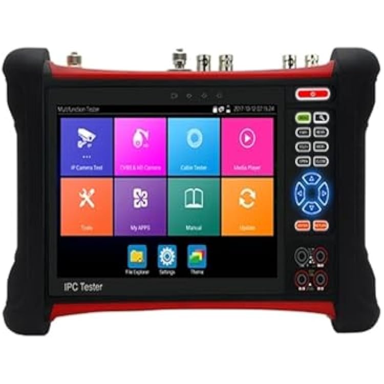 CCTV Tester, 7inch Camera Tester X7 CCTV-Monitor 8mp Tvi Cvi Ahd Sdi Rj45 TDR Cable Tester Utp Hd Video Monitor inOut CCTV Test,for Maintenance RepairX7 MOVTADHS