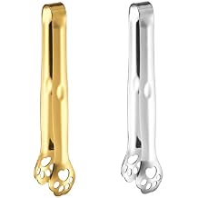 2 Pack Food Tongs Cat Paw Ice Suger Serving Tong Non-Slip Cooking Clip Baking Clips Steak Clamp Bear Claw Meal Clips 304 Stainless Steel Desert Barbecue Buffet Toaster Tools Kitchen Gadgets