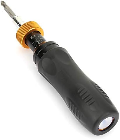 Preset Torque Driver Precise Torque Screwdriver Adjustable Threaded Fasteners Tighten Workpiece Driver 0.5-3Nm Hex Socket RTD-3 Torque Wrench for Assemble and Repair